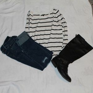 Striped Long Sleeve Sweater